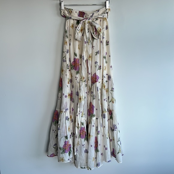 Luna Floral Print Convertible Maxi In Ivory Combo - Picture 6 of 13
